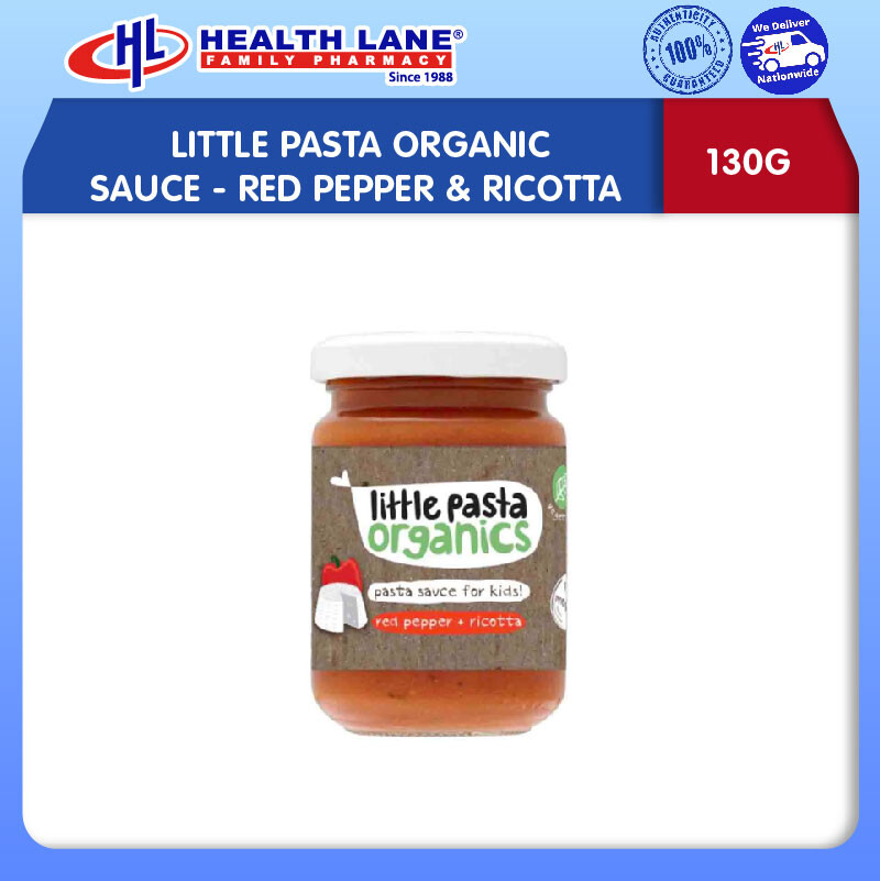 LITTLE PASTA ORGANIC SAUCE- RED PEPPER & RICOTTA 130G